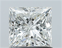 Natural Diamond 1.01 Carats, Princess with  Cut, H Color, SI1 Clarity and Certified by GIA
