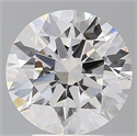 Lab Grown Diamond 4.09 Carats, Round with Ideal Cut, E Color, VVS2 Clarity and Certified by IGI