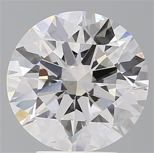 Picture of Lab Grown Diamond 4.09 Carats, Round with Ideal Cut, E Color, VVS2 Clarity and Certified by IGI