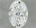 Natural Diamond 0.80 Carats, Oval with  Cut, E Color, VS1 Clarity and Certified by GIA
