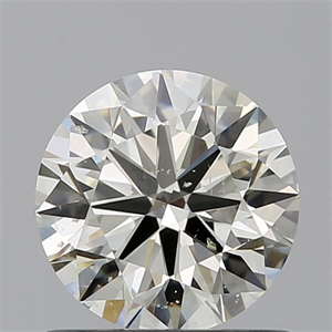 Picture of Natural Diamond 0.90 Carats, Round with Very Good Cut, K Color, SI1 Clarity and Certified by GIA