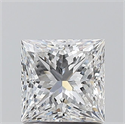 Natural Diamond 1.20 Carats, Princess with  Cut, E Color, VVS2 Clarity and Certified by GIA