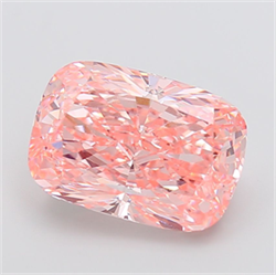 Picture of Lab Grown Diamond 7.72 Carats, CUSHION MODIFIED with  Cut, Fancy Vivid Pink Color, VVS2 Clarity and Certified by IGI