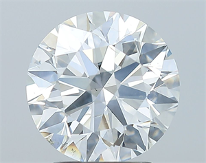 Foto Diamante Natural 2.50 quilates, Redondo , Color G, claridad SI2 y certificado GIA de