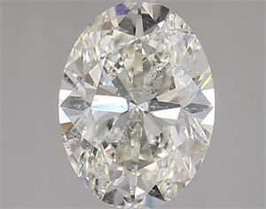 Picture of Natural Diamond 2.01 Carats, Oval with  Cut, I Color, SI2 Clarity and Certified by HRD