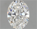 Natural Diamond 0.70 Carats, Oval with  Cut, F Color, VS1 Clarity and Certified by GIA