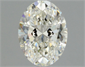 Natural Diamond 1.01 Carats, Oval with  Cut, I Color, VVS2 Clarity and Certified by GIA