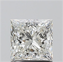 Natural Diamond 1.20 Carats, Princess with  Cut, I Color, SI1 Clarity and Certified by GIA