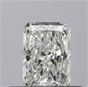 Natural Diamond 0.40 Carats, Radiant with  Cut, E Color, VVS2 Clarity and Certified by GIA