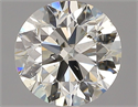 Natural Diamond 1.00 Carats, Round with Excellent Cut, K Color, SI2 Clarity and Certified by GIA
