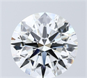 Lab Grown Diamond 4.02 Carats, Round with Ideal Cut, E Color, VVS1 Clarity and Certified by IGI