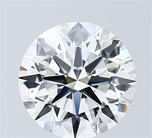 Picture of Lab Grown Diamond 4.02 Carats, Round with Ideal Cut, E Color, VVS1 Clarity and Certified by IGI