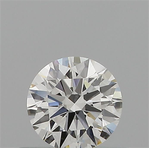 Foto Diamante Natural 0.41 quilates, Redondo , Color H, claridad IF y certificado GIA de
