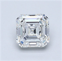 Diamante Natural 1.21 quilates, Asscher , Color F, claridad VS1 y certificado GIA