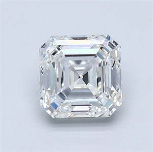 Foto Diamante Natural 1.21 quilates, Asscher , Color F, claridad VS1 y certificado GIA de