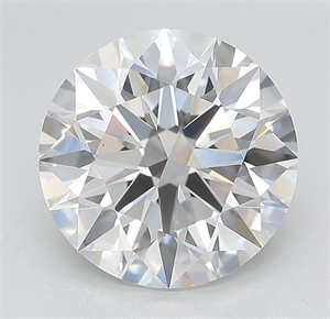 Picture of Lab Grown Diamond 5.24 Carats, Round with Ideal Cut, E Color, VS1 Clarity and Certified by IGI