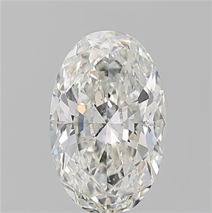 Foto Diamante Natural 2.03 quilates, Ovalado , Color H, claridad SI2 y certificado GIA de