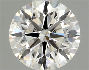 Picture of Natural Diamond 0.42 Carats, Round with Excellent Cut, I Color, VS2 Clarity and Certified by GIA