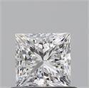 Natural Diamond 0.70 Carats, Princess with  Cut, F Color, SI1 Clarity and Certified by GIA
