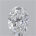 Natural Diamond 1.01 Carats, Oval with  Cut, D Color, VS2 Clarity and Certified by GIA