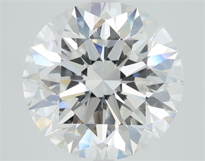 Picture of Lab Grown Diamond 4.02 Carats, Round with Excellent Cut, E Color, VVS1 Clarity and Certified by IGI