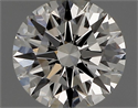 Natural Diamond 0.40 Carats, Round with Excellent Cut, J Color, VS2 Clarity and Certified by GIA