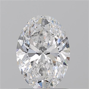 Picture of Natural Diamond 1.20 Carats, Oval with  Cut, D Color, SI2 Clarity and Certified by GIA