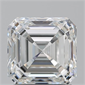 Natural Diamond 1.70 Carats, Asscher with  Cut, G Color, VVS1 Clarity and Certified by GIA