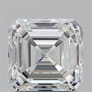 Picture of Natural Diamond 1.70 Carats, Asscher with  Cut, G Color, VVS1 Clarity and Certified by GIA
