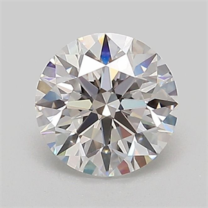 Picture of Lab Grown Diamond 1.04 Carats, Round with Excellent Cut, D Color, VVS2 Clarity and Certified by IGI