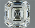 Natural Diamond 2.07 Carats, Asscher with  Cut, K Color, VVS1 Clarity and Certified by IGI
