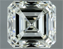 Natural Diamond 1.00 Carats, Asscher with  Cut, J Color, VVS1 Clarity and Certified by IGI