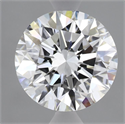 Lab Grown Diamond 2.57 Carats, Round with Excellent Cut, D Color, VVS2 Clarity and Certified by IGI