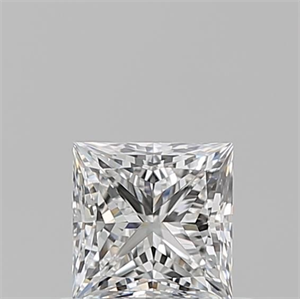 Picture of Natural Diamond 0.60 Carats, Princess with  Cut, F Color, VVS2 Clarity and Certified by GIA