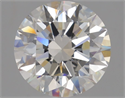 Lab Grown Diamond 2.96 Carats, Round with Excellent Cut, H Color, VS1 Clarity and Certified by IGI