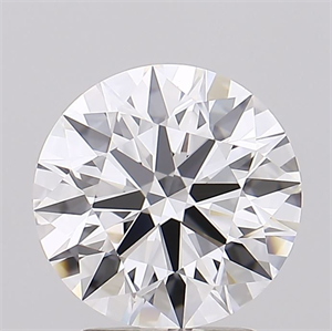 Picture of Lab Grown Diamond 2.44 Carats, Round with Ideal Cut, D Color, IF Clarity and Certified by IGI