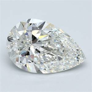 Picture of Natural Diamond 4.01 Carats, Pear with  Cut, I Color, SI1 Clarity and Certified by GIA