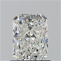 Natural Diamond 0.90 Carats, Radiant with  Cut, G Color, SI1 Clarity and Certified by GIA