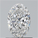 Natural Diamond 0.70 Carats, Oval with  Cut, E Color, VS1 Clarity and Certified by GIA