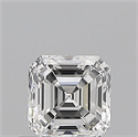 Natural Diamond 0.50 Carats, Asscher with  Cut, E Color, VVS2 Clarity and Certified by GIA