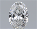 Diamante Natural 0.50 quilates, Ovalado , Color F, claridad VVS2 y certificado GIA