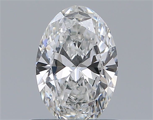Foto Diamante Natural 0.50 quilates, Ovalado , Color F, claridad VVS2 y certificado GIA de