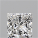 Natural Diamond 1.01 Carats, Princess with  Cut, F Color, SI2 Clarity and Certified by GIA