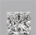 Natural Diamond 1.01 Carats, Princess with  Cut, F Color, SI2 Clarity and Certified by GIA