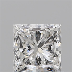 Picture of Natural Diamond 1.01 Carats, Princess with  Cut, F Color, SI2 Clarity and Certified by GIA