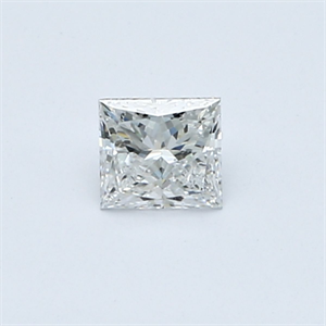 Picture of Natural Diamond 0.31 Carats, Princess with  Cut, D Color, SI1 Clarity and Certified by GIA