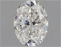 Natural Diamond 0.70 Carats, Oval with  Cut, F Color, SI1 Clarity and Certified by GIA