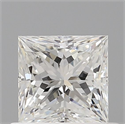 Natural Diamond 0.70 Carats, Princess with  Cut, G Color, VVS2 Clarity and Certified by GIA