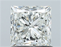 Natural Diamond 1.02 Carats, Princess with  Cut, I Color, VVS2 Clarity and Certified by GIA