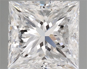 Picture of Natural Diamond 0.70 Carats, Princess with  Cut, D Color, VS1 Clarity and Certified by GIA